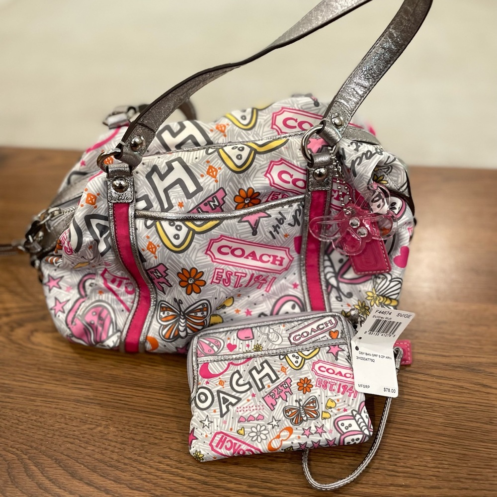 Coach Multicolor Graphic Women's Bag Set